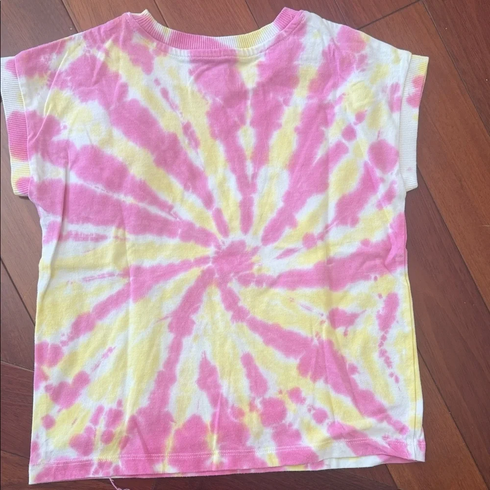 Girls Pink Heart and Tie-Dye T-Shirts